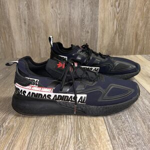 Adidas Men's US Size 12 ZX 2K Boost Black Red Running Sneaker Shoes FX7038